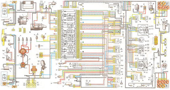 Схема ВАЗ 21043 с генератором 37.3701